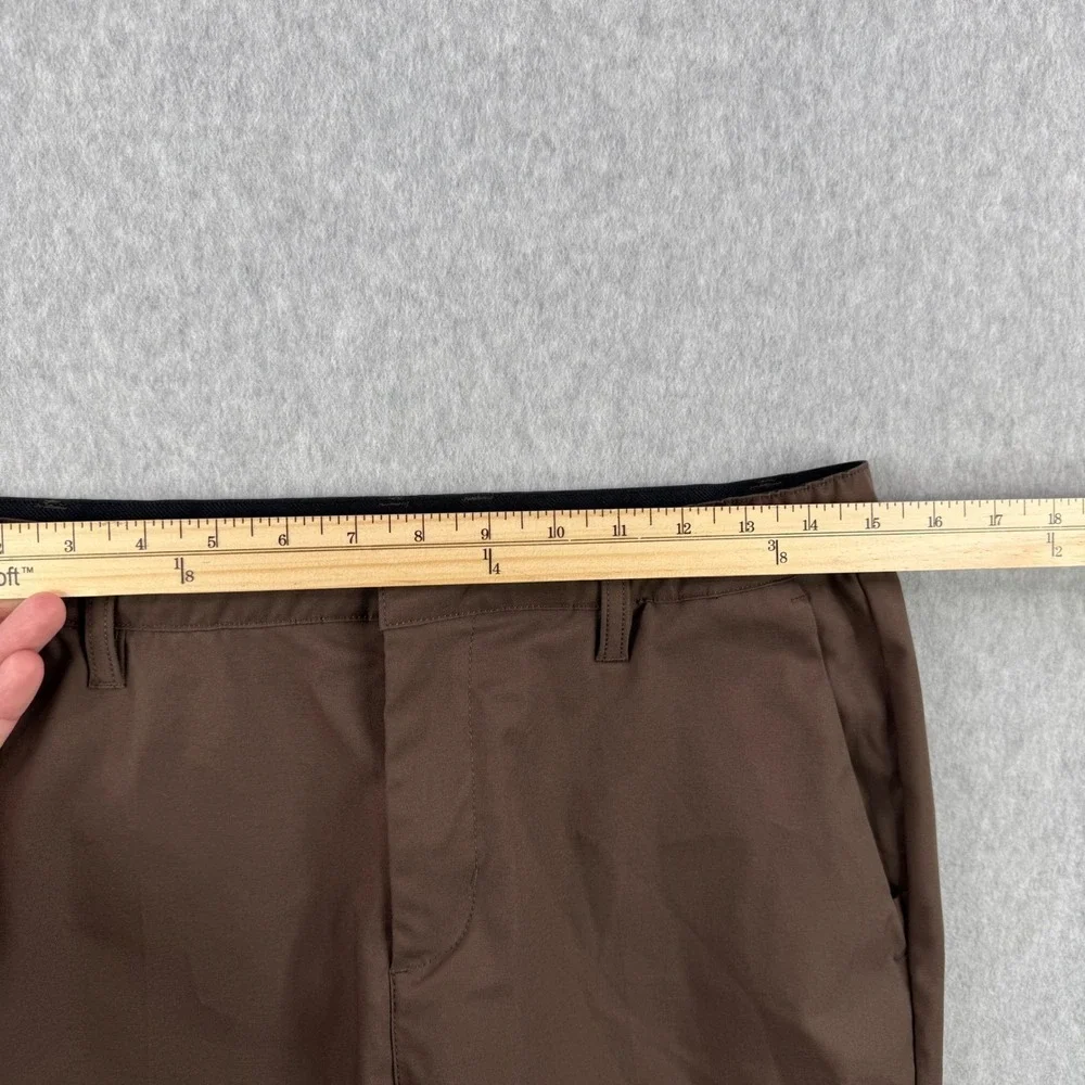 BYLT Pants Mens 32x30 Brown Slim Fit Executive Performance Chino Trousers Work